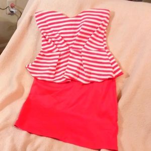 Little Pink Striped Dress